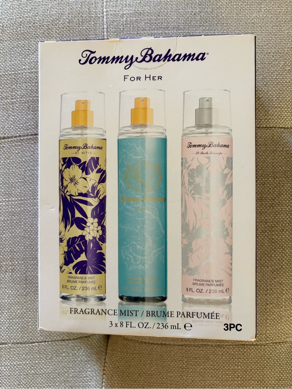 New Women’s Tommy Bahama fragrance mists 3 x 8 FL OZ spray bottles